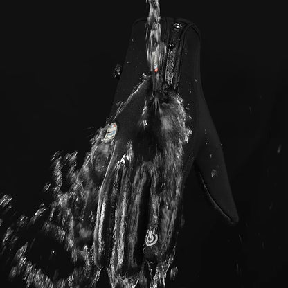 Winter Warm Touch Screen Cycling Motorcycle Outdoor Other Sports Gloves in Black Racing Gloves