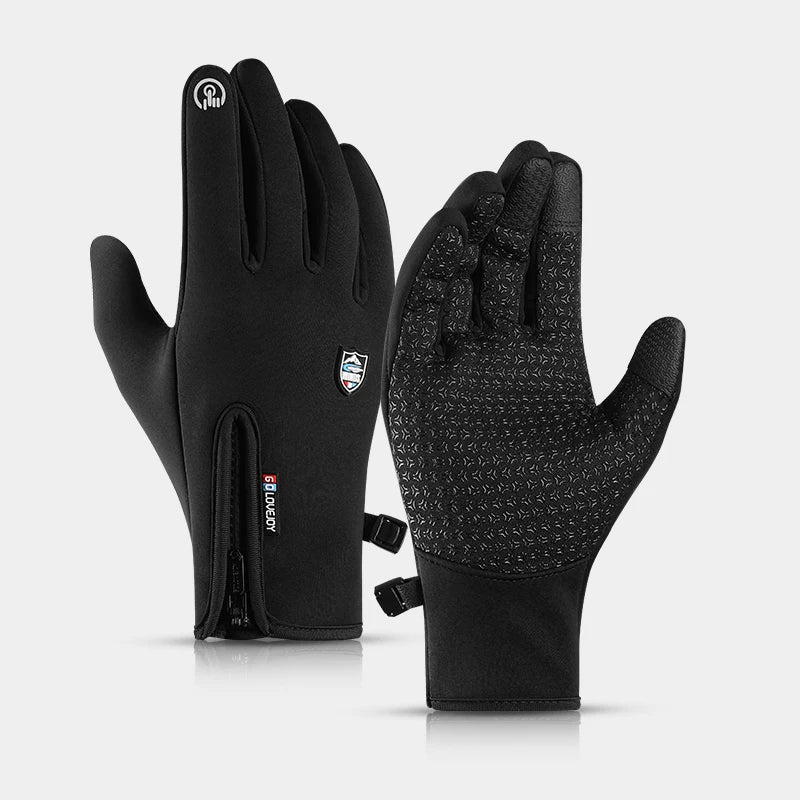 Winter Warm Touch Screen Cycling Motorcycle Outdoor Other Sports Gloves in Black Racing Gloves