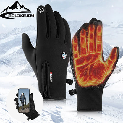 Winter Warm Touch Screen Cycling Motorcycle Outdoor Other Sports Gloves in Black Racing Gloves