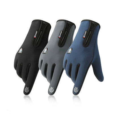 Winter Warm Touch Screen Cycling Motorcycle Outdoor Other Sports Gloves in Black Racing Gloves